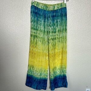 Halogen Sheer Animal Print Wide Leg Pants